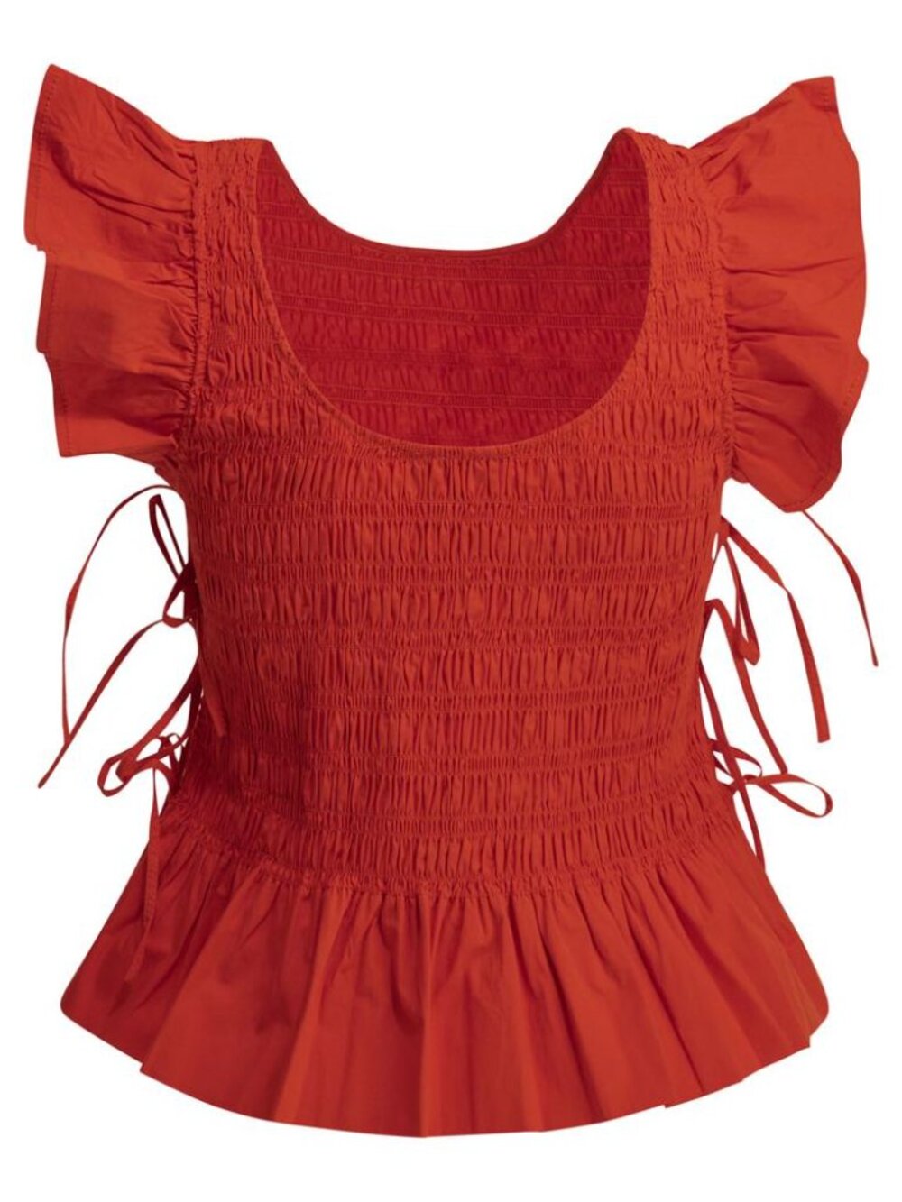 Ganni Casual Pleated Top Tag Size 36 Women - Picture 2 of 4